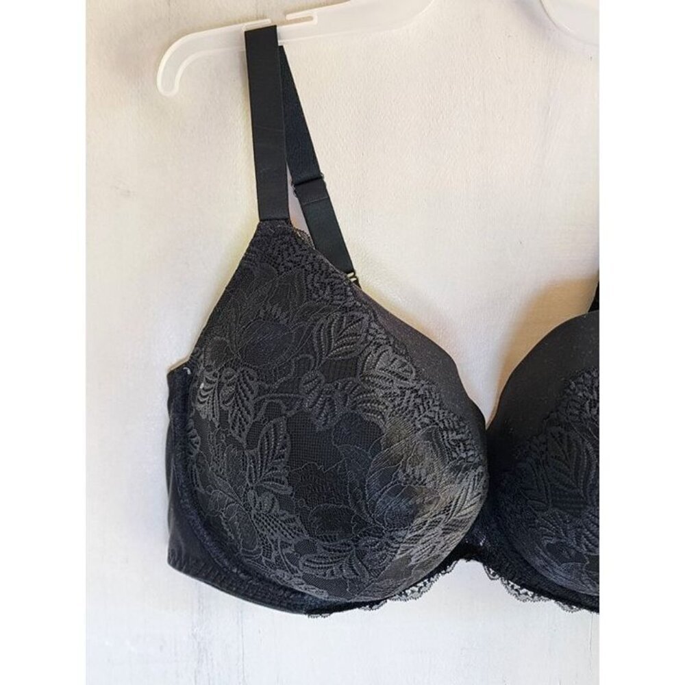 New Auden Women's Black Underwire Lightly Line Bra Adjustable Straps Size 46DD - Picture 3 of 6